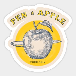 Pen Apple  PPAP Sticker